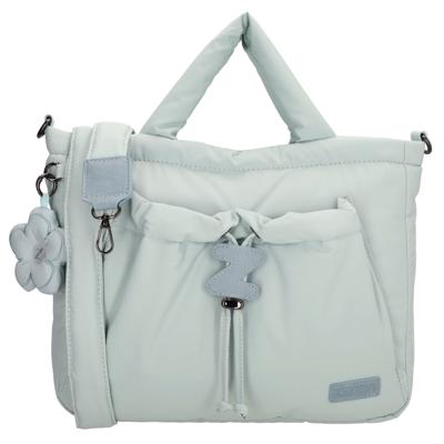 Zebra Trends Shopper/Handtas Puffy Juna Lichtblauw