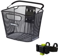 Basil Bold front kf met kf handlebar holder - fietsmand - voorop - zwart