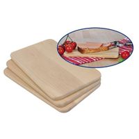 Set van 3x houten serveer planken / broodplanken 21,5 cm