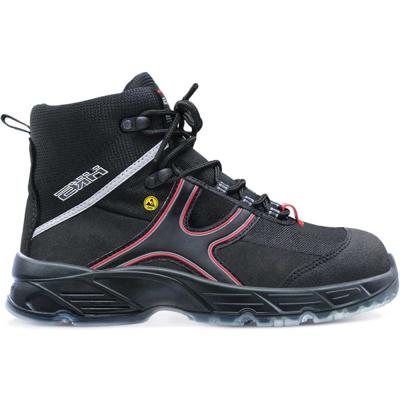 HKS Werkschoen K5 CA Hoog S3 | Zwart/Rood | Maat 42 - 00.162.053.42