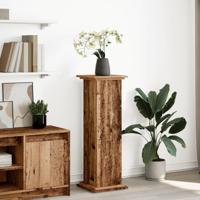 Sokkel met opbergruimte 31x30x90 cm bewerkt hout oud houtkleur