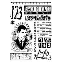 Sizzix • studio clear stamps set 11pcs & 3pcs stencils strength in numbers by cat kerr