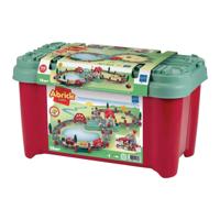 Abrick Ecoiffier - bouwset treinbaan, station en accessoires, 140dlg.