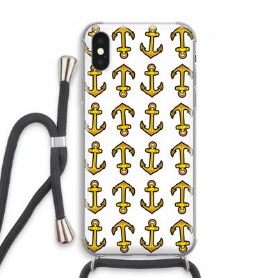 Musketon Anchor: iPhone XS Max Transparant Hoesje met koord