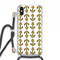 Musketon Anchor: iPhone XS Max Transparant Hoesje met koord