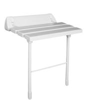 Opklapbare Douchezitting met Steunpoot Sapho Handicap 51x23 cm Wit