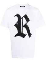 Raf Simons t-shirt en coton à logo imprimé - Blanc