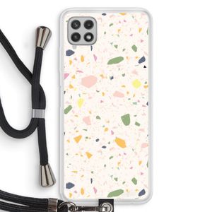 Terrazzo N°21: Samsung Galaxy A22 4G Transparant Hoesje met koord