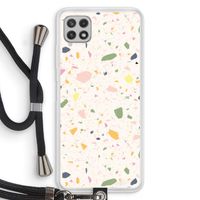 Terrazzo N°21: Samsung Galaxy A22 4G Transparant Hoesje met koord Terrazzo N°21: Samsung Galaxy A22 4G Transparant Hoesje met koord