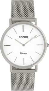 OOZOO Timepieces Horloge Vintage Zilver/Wit | C9902