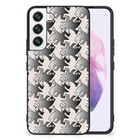 Samsung Galaxy S22 Dierenprint Telefoonhoesje Salamander Grey