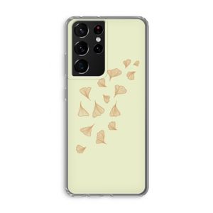 Falling Leaves: Samsung Galaxy S21 Ultra Transparant Hoesje