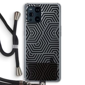 Magic pattern: Oppo Find X3 Transparant Hoesje met koord