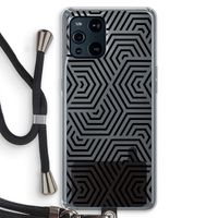 Magic pattern: Oppo Find X3 Transparant Hoesje met koord