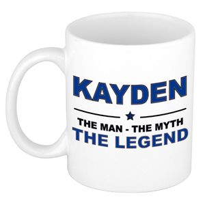 Kayden The man, The myth the legend cadeau koffie mok / thee beker 300 ml