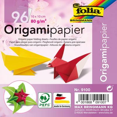 Folia vouwpapier, ft 10 x 10 cm, pak van 100 vel
