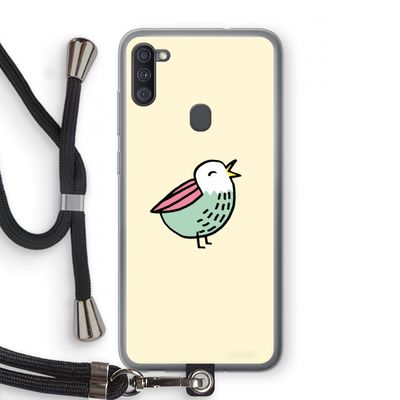 Birdy: Samsung Galaxy A11 Transparant Hoesje met koord