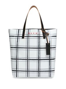 Marni sac cabas Tribeca à carreaux - Noir