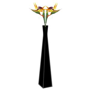 Kunstbloem Strelitzia - 2x - 81 cm - losse tak - kunst zijdebloem - Paradijsvogelplant - decoratie