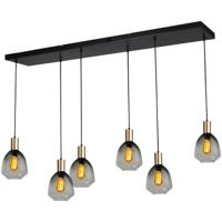 Masterlight 6-lichts hanglamp - goud -Porto met Nicolette green glazen - 2711-05-02-130-25614 Masterlight 6-lichts hanglamp - goud -Porto met Nicolette green glazen - 2711-05-02-130-25614