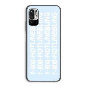 Hotline bling blue: Xiaomi Redmi Note 10 5G Transparant Hoesje