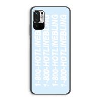Hotline bling blue: Xiaomi Redmi Note 10 5G Transparant Hoesje