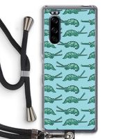 Kroko: Sony Xperia 5 Transparant Hoesje met koord