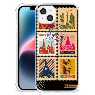 Apple iPhone 14 Plus Telefoonhoesje met valbescherming Postzegels Apple iPhone 14 Plus Telefoonhoesje met valbescherming Postzegels