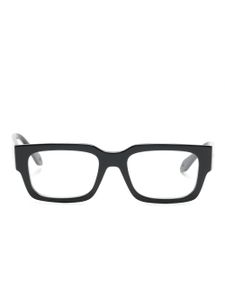 Giorgio Armani lunettes de vue rectangulaires à logo gravé - Noir