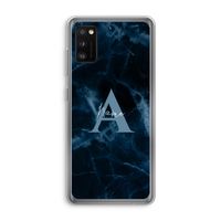 Midnight Marble: Samsung Galaxy A41 Transparant Hoesje