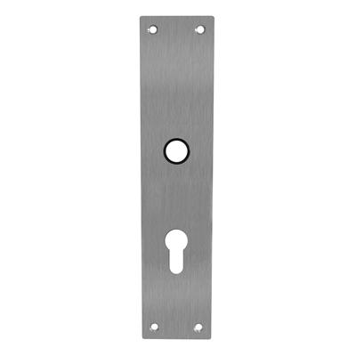 Intersteel renovatieschild rechthoekig 250x55x2mm profielcilindergat 55mm - RVS