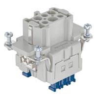 Harting 09330062748 Pin-inzetstuk 6 Cage Clamp-aansluiting 1 stuk(s)