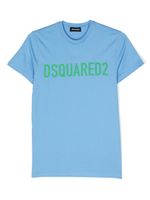 DSQUARED2 KIDS t-shirt en coton à logo imprimé - Bleu - thumbnail