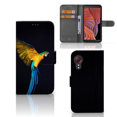 Samsung Galaxy Xcover 5 | Telefoonhoesje | Met pasjeshouder | Papegaai
