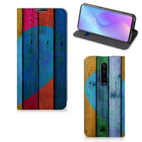 Xiaomi Redmi K20 Pro Book Wallet Case Wood Heart - Cadeau voor je Vriend