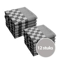 Byrklund Theedoek Clean & Tidy Zwart - 12 stuks - thumbnail