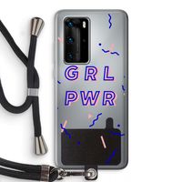 GRL PWR: Huawei P40 Pro Transparant Hoesje met koord
