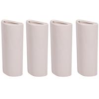 Radiator bak luchtbevochtiger - 6x stuks - waterverdamper - wit - keramiek