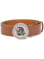 Billionaire ceinture en cuir à boucle logo - Marron