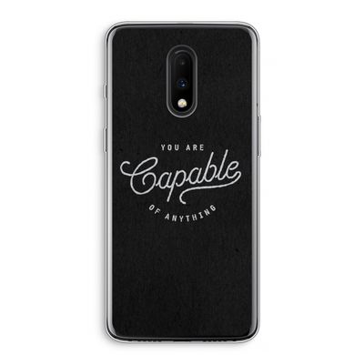 Capable: OnePlus 7 Transparant Hoesje