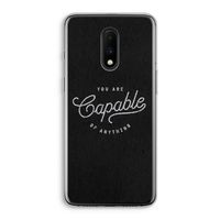 Capable: OnePlus 7 Transparant Hoesje
