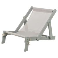 Trixie strandstoel hout grijs