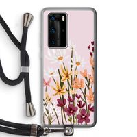 Painted wildflowers: Huawei P40 Pro Transparant Hoesje met koord