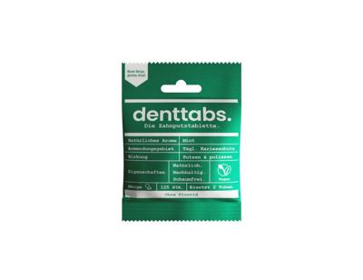 Denttabs Tandpasta tabletten - zonder fluor - mint