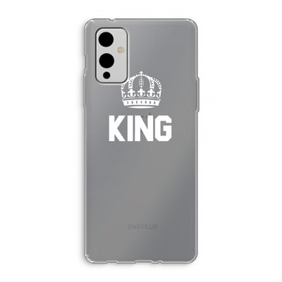 King zwart: OnePlus 9 Transparant Hoesje