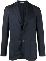 Boglioli notched-lapels cashmere-blend blazer - Bleu - thumbnail