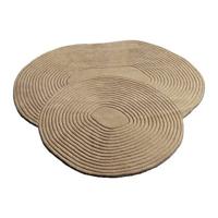 Bolia Zen Vloerkleed 140 x 145 cm - Shaped - Dark Beige Bolia Zen Vloerkleed 140 x 145 cm - Shaped - Dark Beige