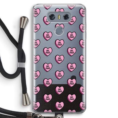 GIRL POWER: LG G6 Transparant Hoesje met koord