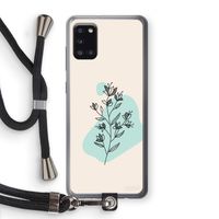 Violets are blue: Samsung Galaxy A31 Transparant Hoesje met koord