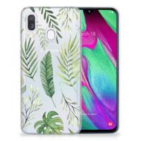 Samsung Galaxy A40 | TPU Case | Leaves